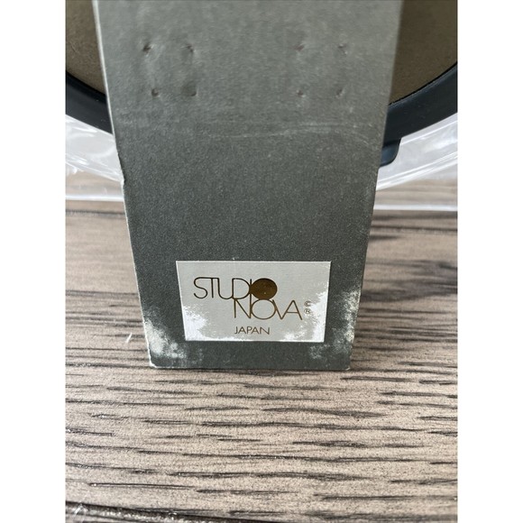 Frosted Heart Roses Clear Glass Picture Frame Studio Nova Japan Vintage NOS - Picture 6 of 6